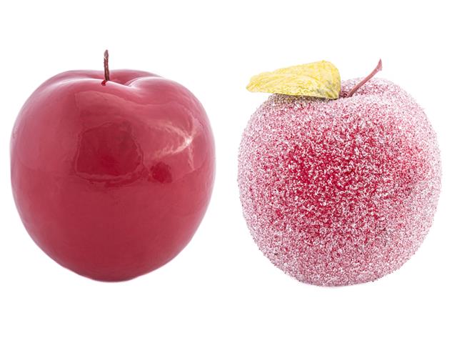 5" APPLE ORNAMENT (ASSTD)